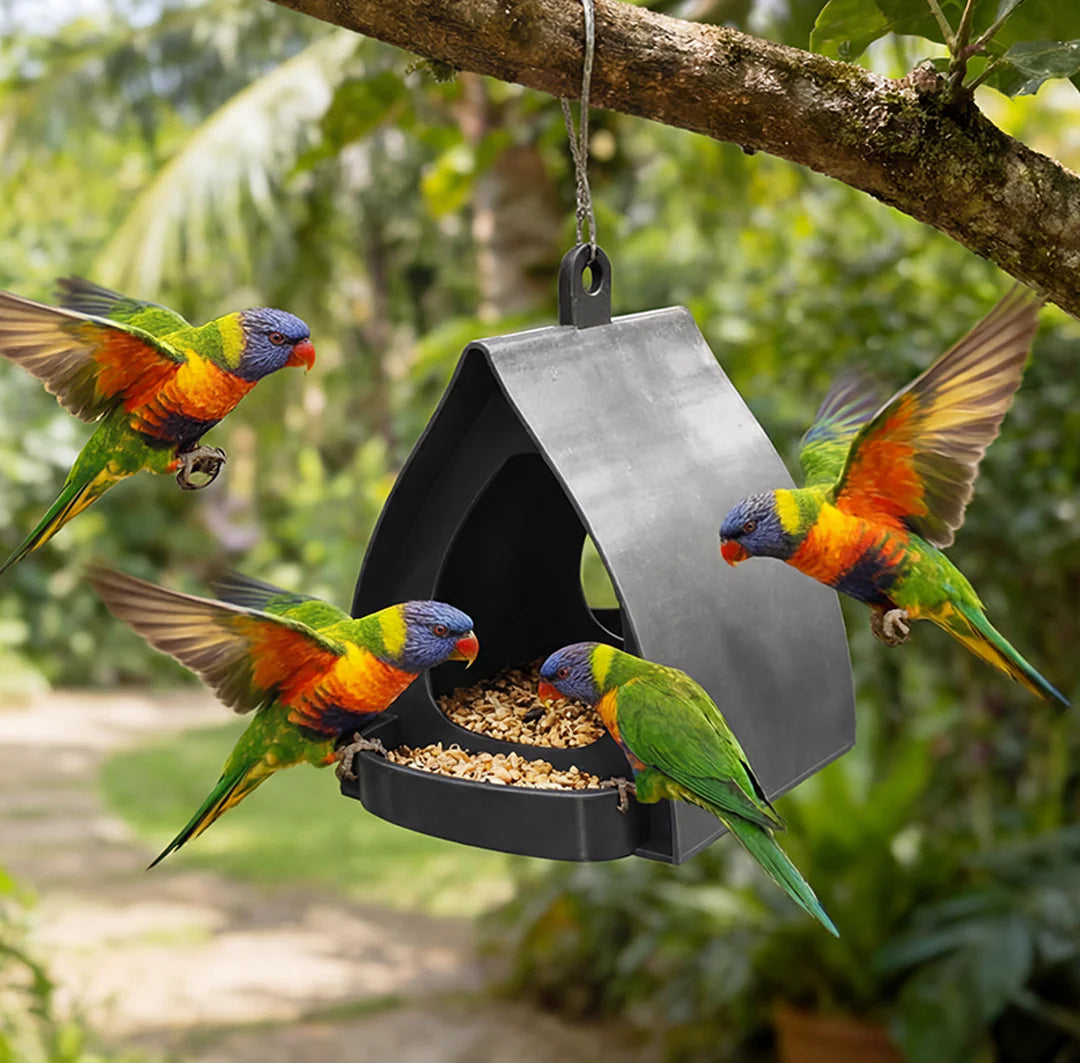 📢📢50% OFF !! ⏰Hanging Bird Feeder for Garden with Roof🐦